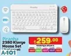 PİRANHA 2380 KLAVYE MOUSE SET